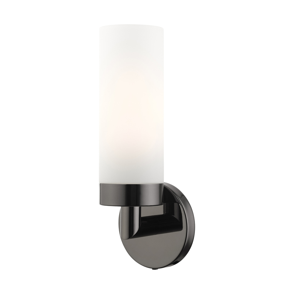 1 Lt Black Chrome ADA Single Sconce