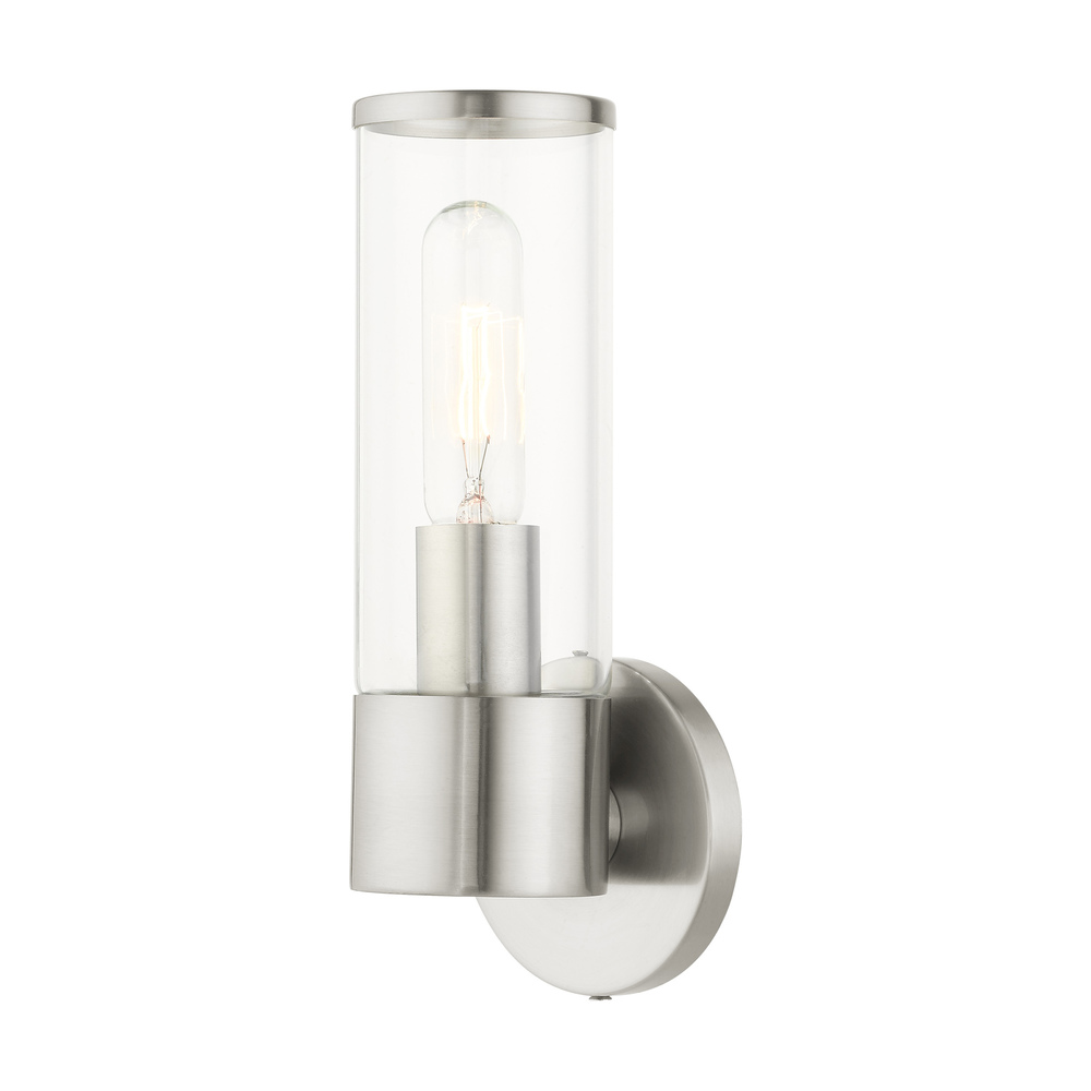 1 Lt Brushed Nickel ADA Single Sconce