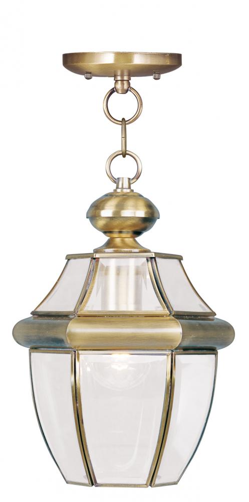 1 Light AB Outdoor Chain Lantern