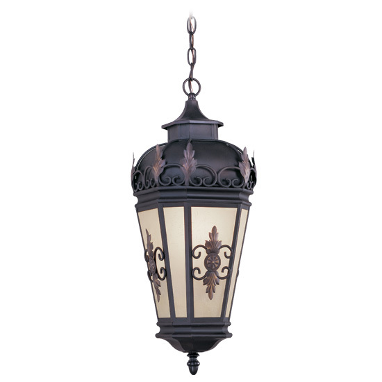 1 Light Bronze Outdoor Chain Lantern