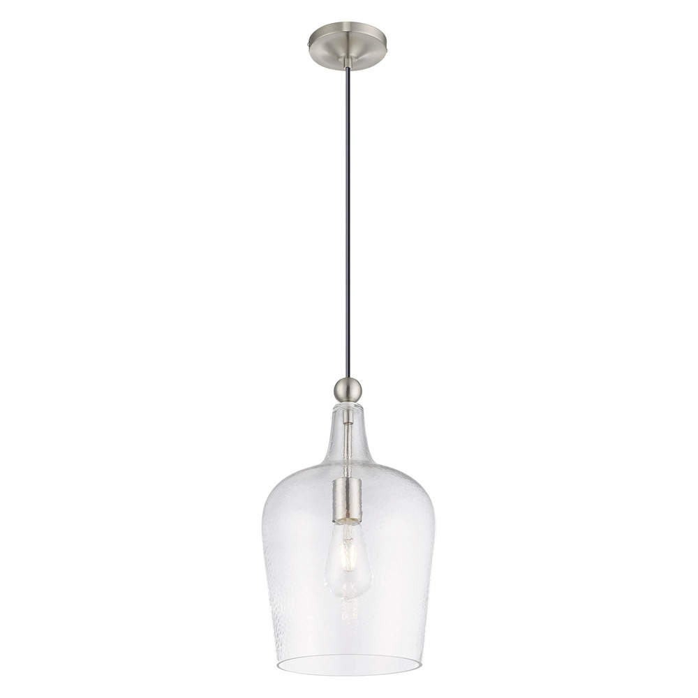 1 Lt Brushed Nickel Mini Pendant