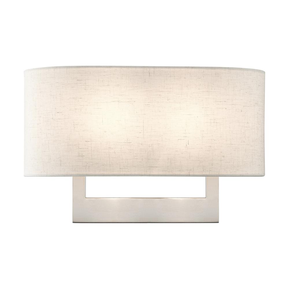 2 Light Brushed Nickel Large ADA Sconce