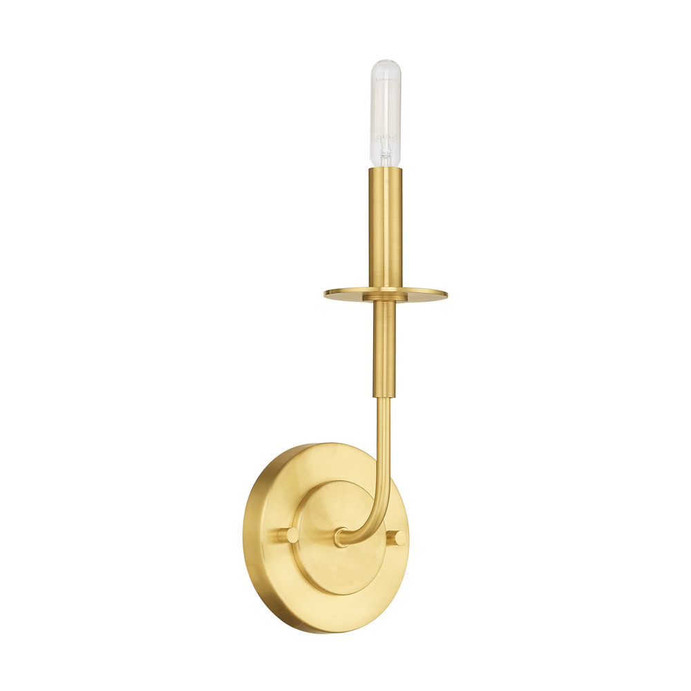 1 Lt Satin Brass ADA Wall Sconce