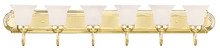 Livex Lighting 1076-02 - 6 Light Polished Brass Bath Light