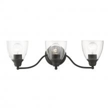 Livex Lighting 15133-04 - 3 Light Black Vanity Sconce