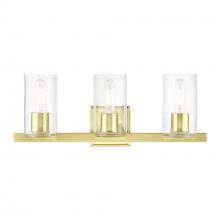 Livex Lighting 18033-12 - 3 Light Satin Brass Vanity Sconce