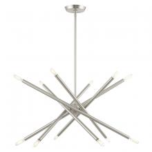 Livex Lighting 46776-91 - 12 Lt Brushed Nickel Chandelier