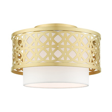 Livex Lighting 49862-33 - 1 Lt Soft Gold Semi Flush