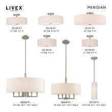 Livex Lighting 52141-91 - 5 Lt Brushed Nickel Ceiling Mount