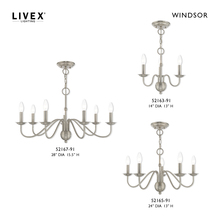 Livex Lighting 52163-91 - 3 Lt Brushed Nickel Mini Chandelier