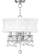 Livex Lighting 6304-91 - 4 Light BN Mini Chandelier/Ceiling Mount