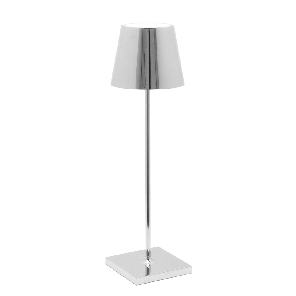 Poldina Glossy Table Lamp - Glossy Chrome