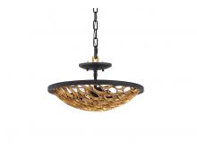 Savoy House 6-9353-3-46 - Ventura 3-Light Ceiling Light in Matte Black and Gold