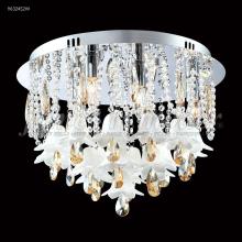 James R Moder 96324AG22E - Murano Collection Flush Mount