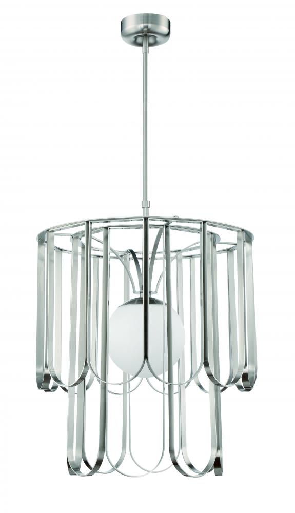 Melody 1 Light Pendant in Brushed Polished Nickel