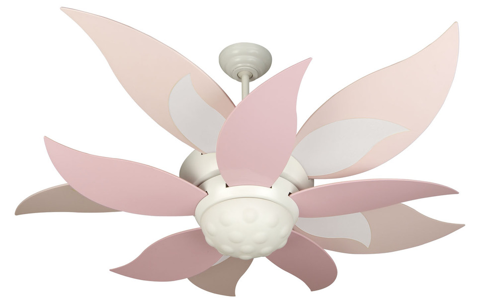 White flower ceiling fan deals light kit