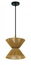 Craftmade 58591-FBWAL - Serena 1 Light Pendant in Flat Black/Walnut