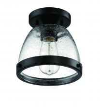 Craftmade X1408-FB - Lodie 1 Light 7.5" Flushmount in Flat Black