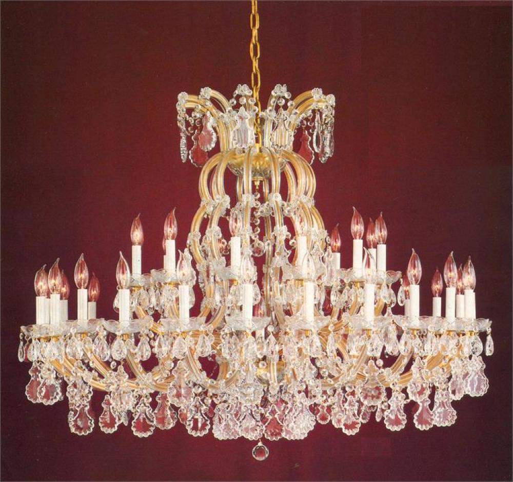 Maria Theresa 37 Light Gold Chandelier