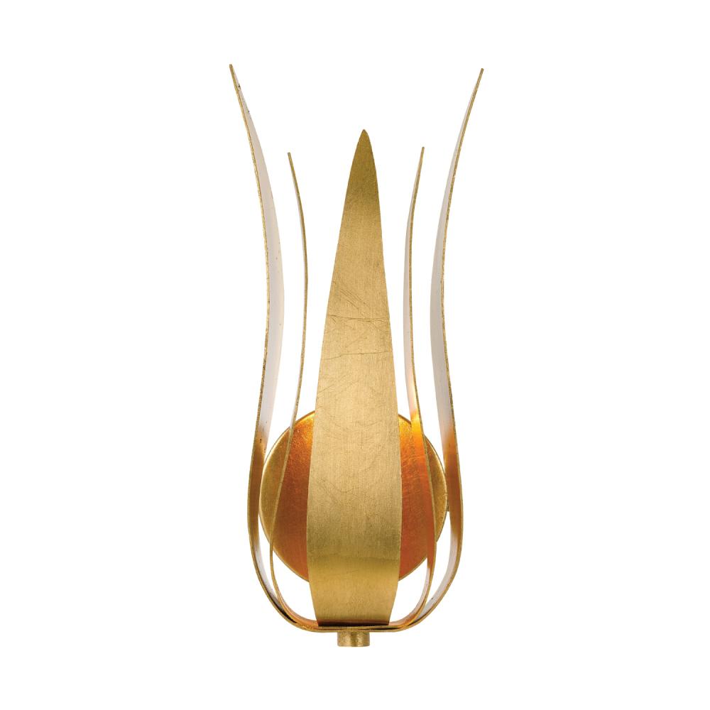 Broche 1 Light Antique Gold Sconce