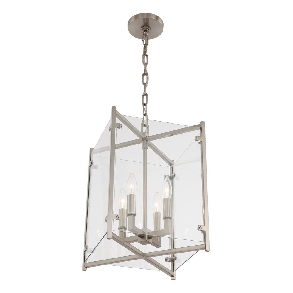 Danbury 4 Light Brushed Nickel Mini Chandelier