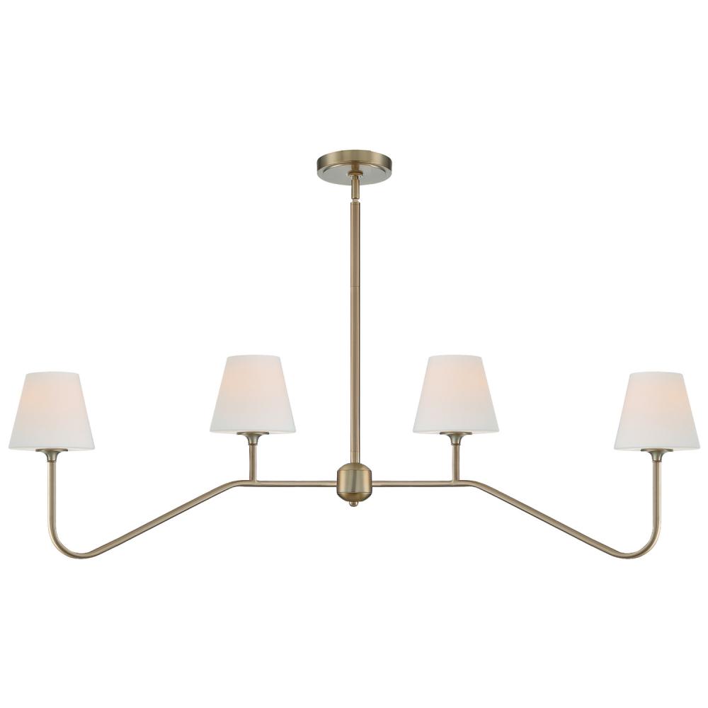 Keenan 4 Light Vibrant Gold Chandelier