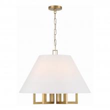 Crystorama 2256-VG - Libby Langdon Westwood 6 Light Vibrant Gold Chandelier