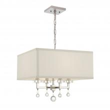 Crystorama 8105-PN - Paxton 4 Light Polished Nickel Mini Chandelier