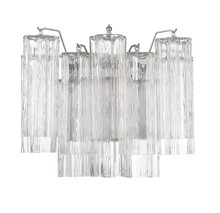 Crystorama ADD-302-CH-CL - Addis 2 Light Polished Chrome Sconce