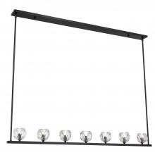 Crystorama ARA-10267-MK - Aragon 7 Light Matte Black Chandelier