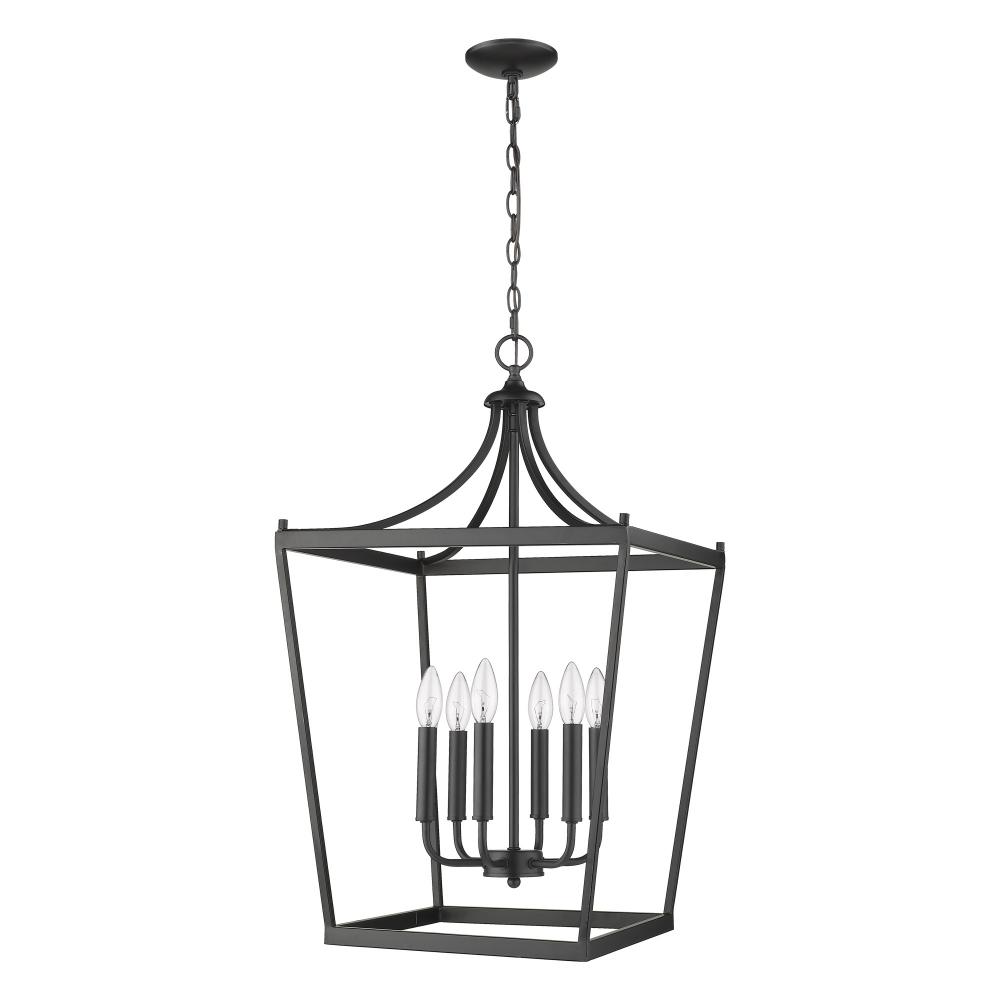 Kennedy 6-Light Matte Black Chandelier