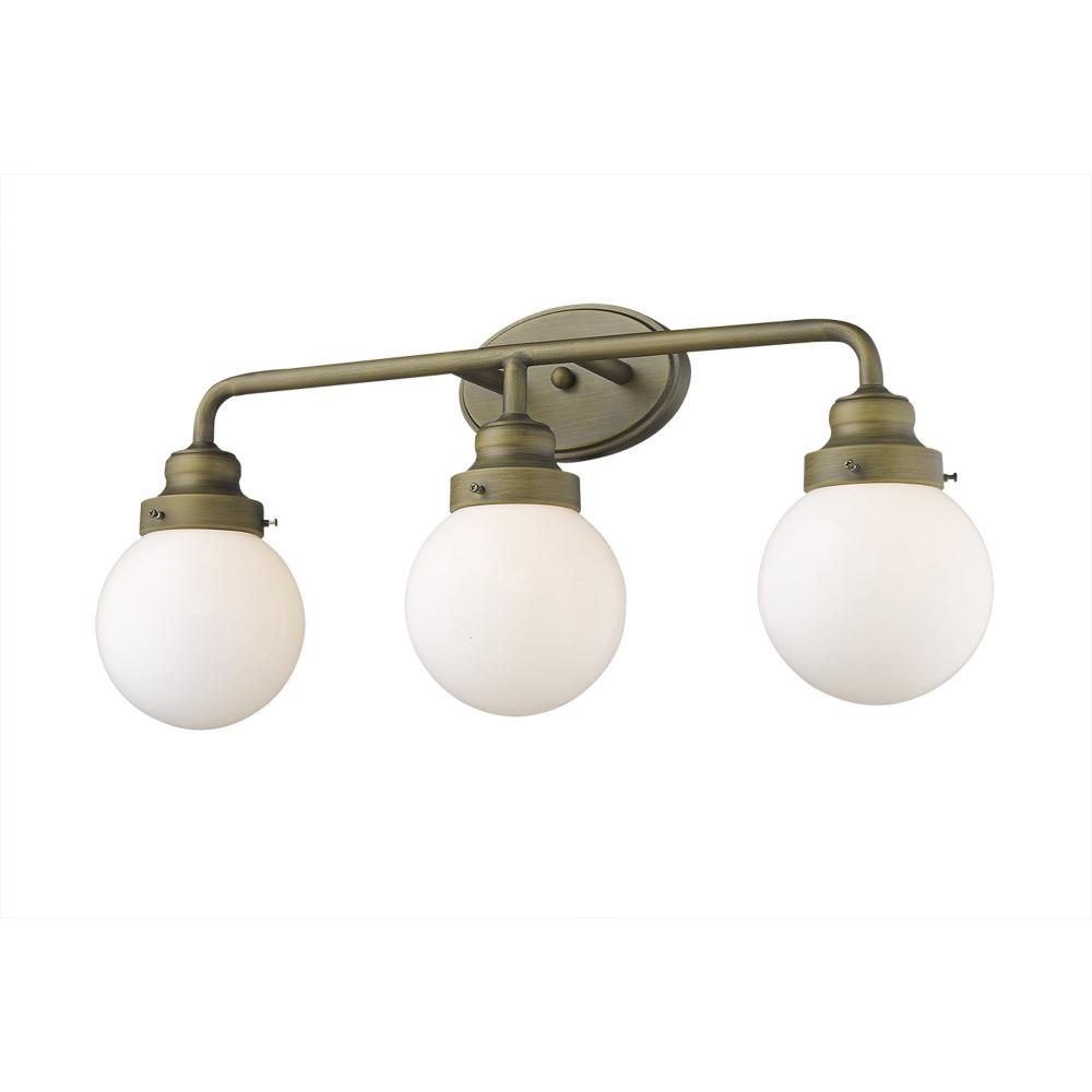 Portsmith 3-Light Raw Brass Vanity