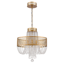 Acclaim Lighting IN11310AG - Viola 4-Light Antique Gold Crystal Chandelier