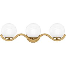 Quoizel SRI8623AB - Spherical 3-Light Aged Brass Bath Light