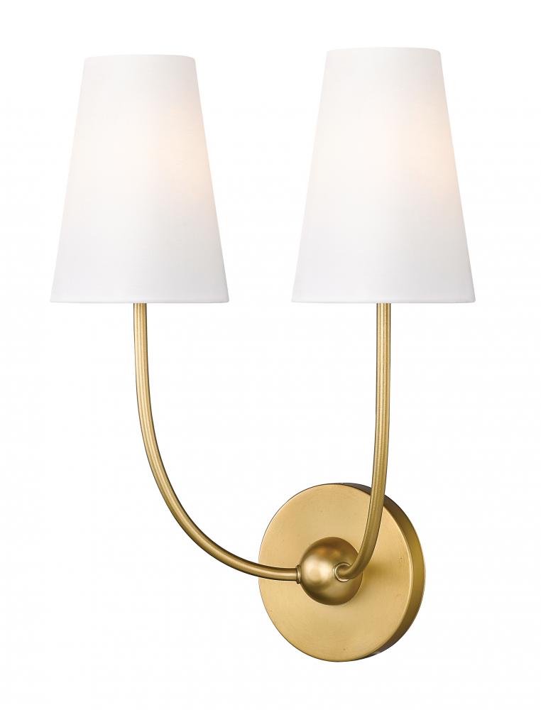 2 Light Wall Sconce