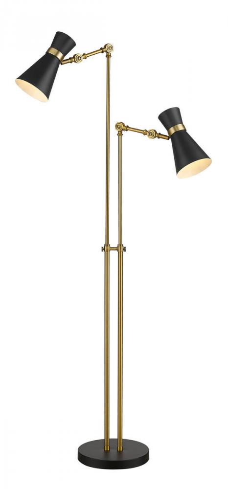 2 Light Floor Lamp
