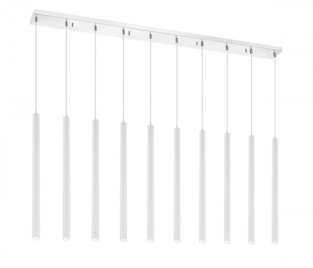 10 Light Linear Chandelier