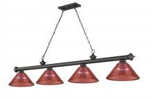 Z-Lite 2306-4BRZ-PRD - 4 Light Billiard