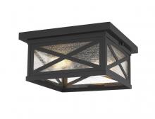 Z-Lite 583F-BK - 2 Light Outdoor Flush Mount