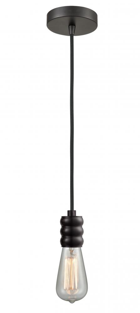 Gatsby - 1 Light - 2 inch - Oil Rubbed Bronze - Cord hung - Mini Pendant