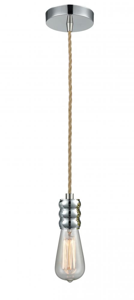 Gatsby - 1 Light - 2 inch - Polished Chrome - Cord hung - Mini Pendant