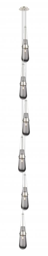 Milan - 6 Light - 6 inch - Polished Nickel - Multi Pendant