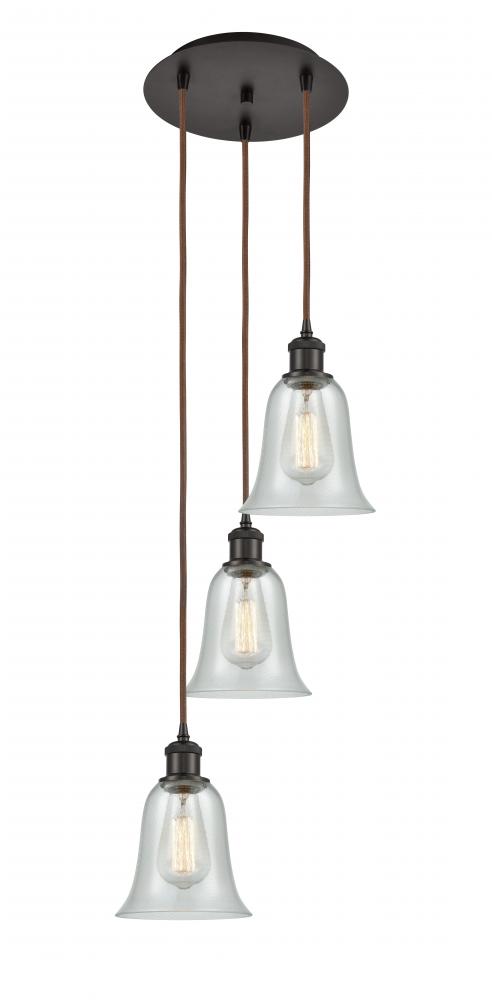 Hanover - 3 Light - 13 inch - Oil Rubbed Bronze - Cord Hung - Multi Pendant