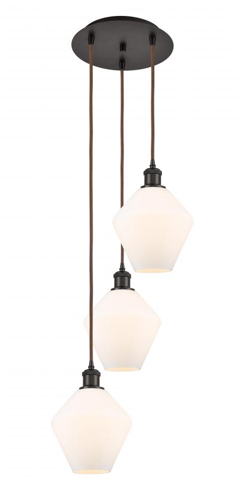 Cindyrella - 3 Light - 15 inch - Oil Rubbed Bronze - Cord Hung - Multi Pendant