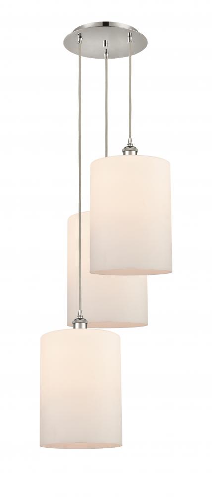 Cobbleskill - 3 Light - 16 inch - Polished Nickel - Cord Hung - Multi Pendant