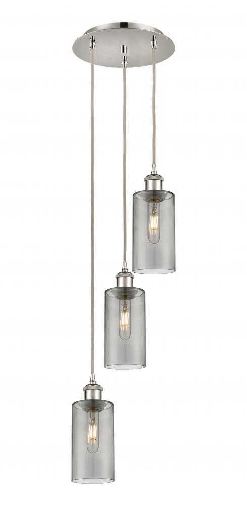 Crown Point - 3 Light - 13 inch - Polished Nickel - Multi Pendant