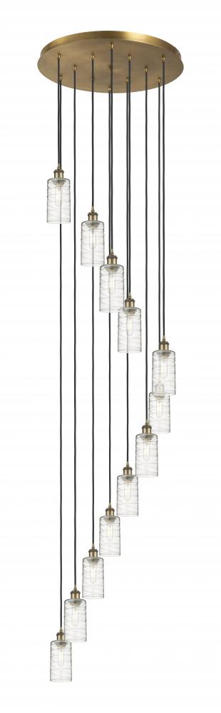 Crown Point - 12 Light - 24 inch - Brushed Brass - Multi Pendant