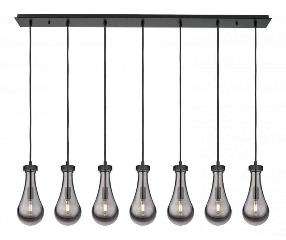 Owego - 7 Light - 49 inch - Matte Black - Linear Pendant