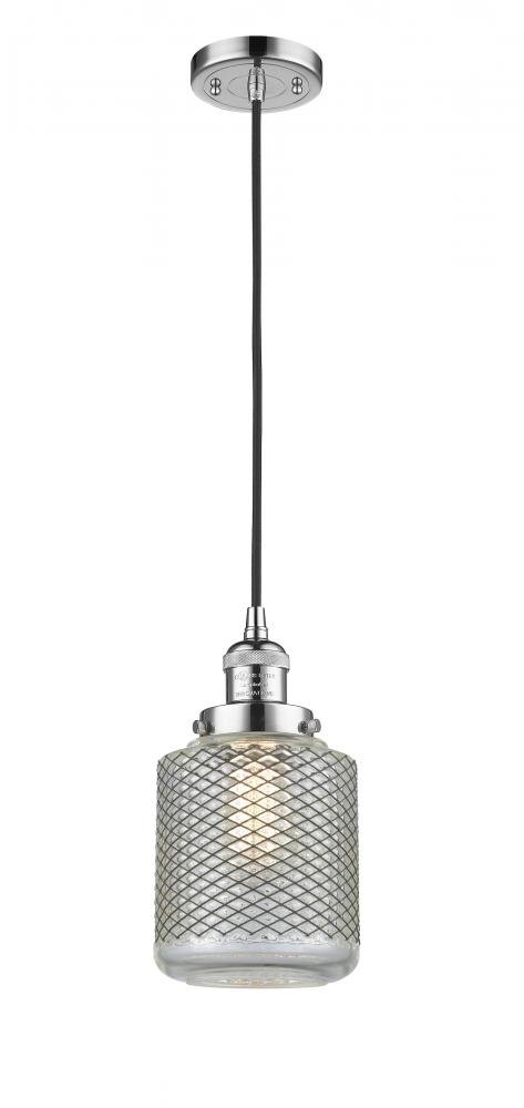 Stanton - 1 Light - 6 inch - Polished Chrome - Cord hung - Mini Pendant