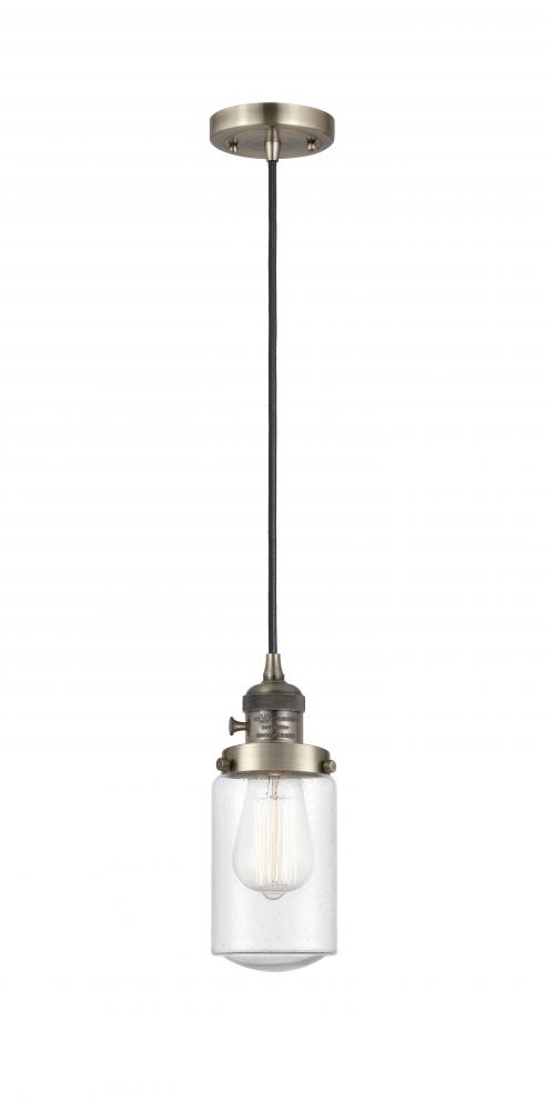 Dover - 1 Light - 5 inch - Antique Brass - Cord hung - Mini Pendant